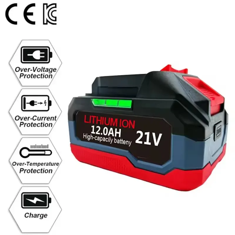 For Makita 18V-21V Makita Tool Lithium Battery 6.0ah 9.0ah 12.0ah Fast Charging Safety Certified for Electric Drill/Driver Tools