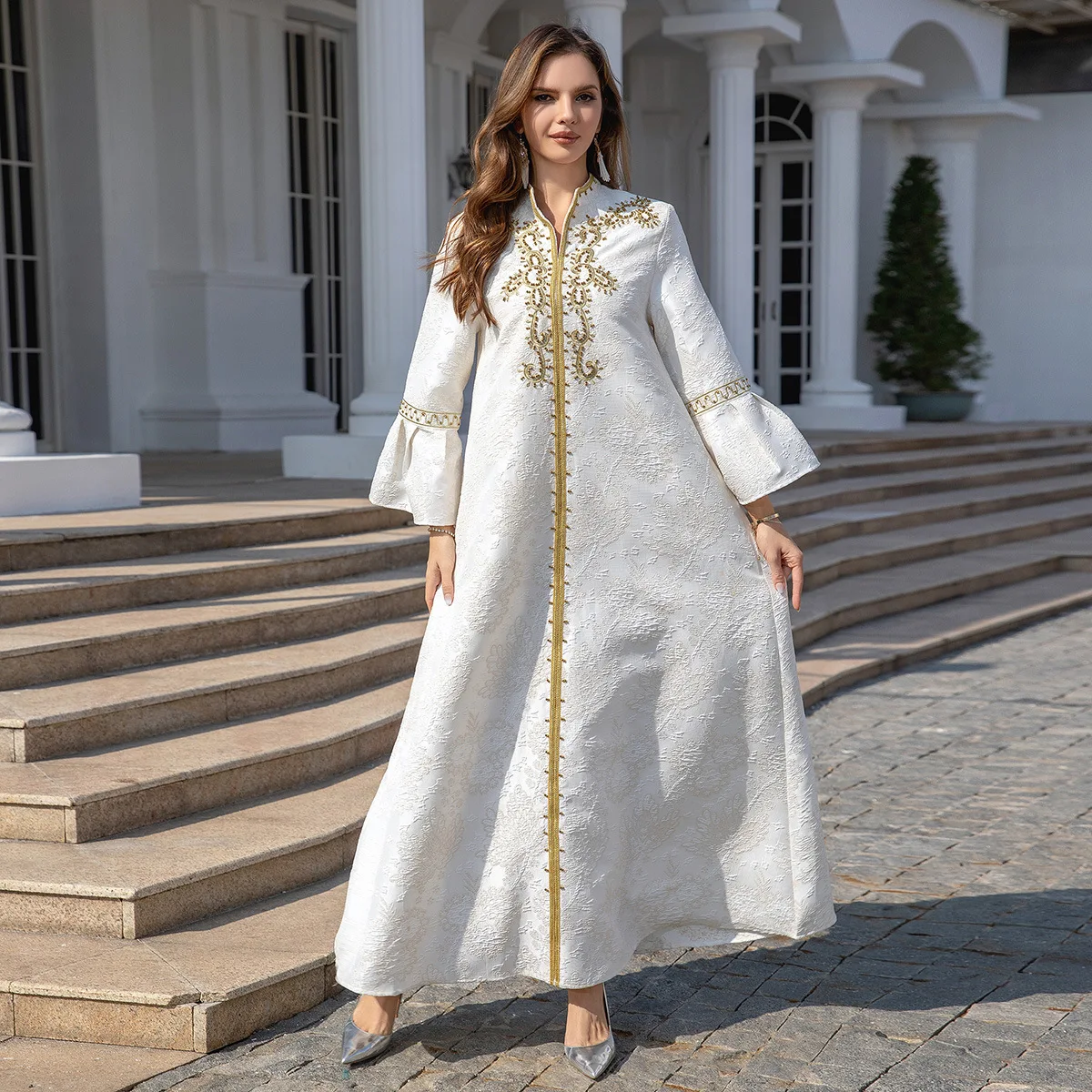 OME Muslim Robe Women's Embroidery Dubai Robe Abaya Clothing