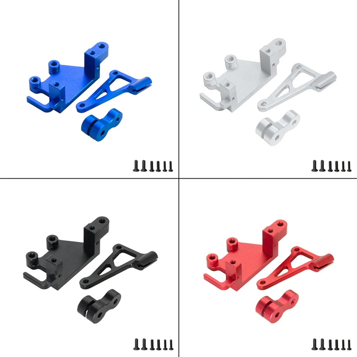 Caliper Servos Mount Servo Bracket LOS261013 for LOSI 1/4 PROMOTO-MX MOTORCYCLE LOS06000 LOS06002 Silver