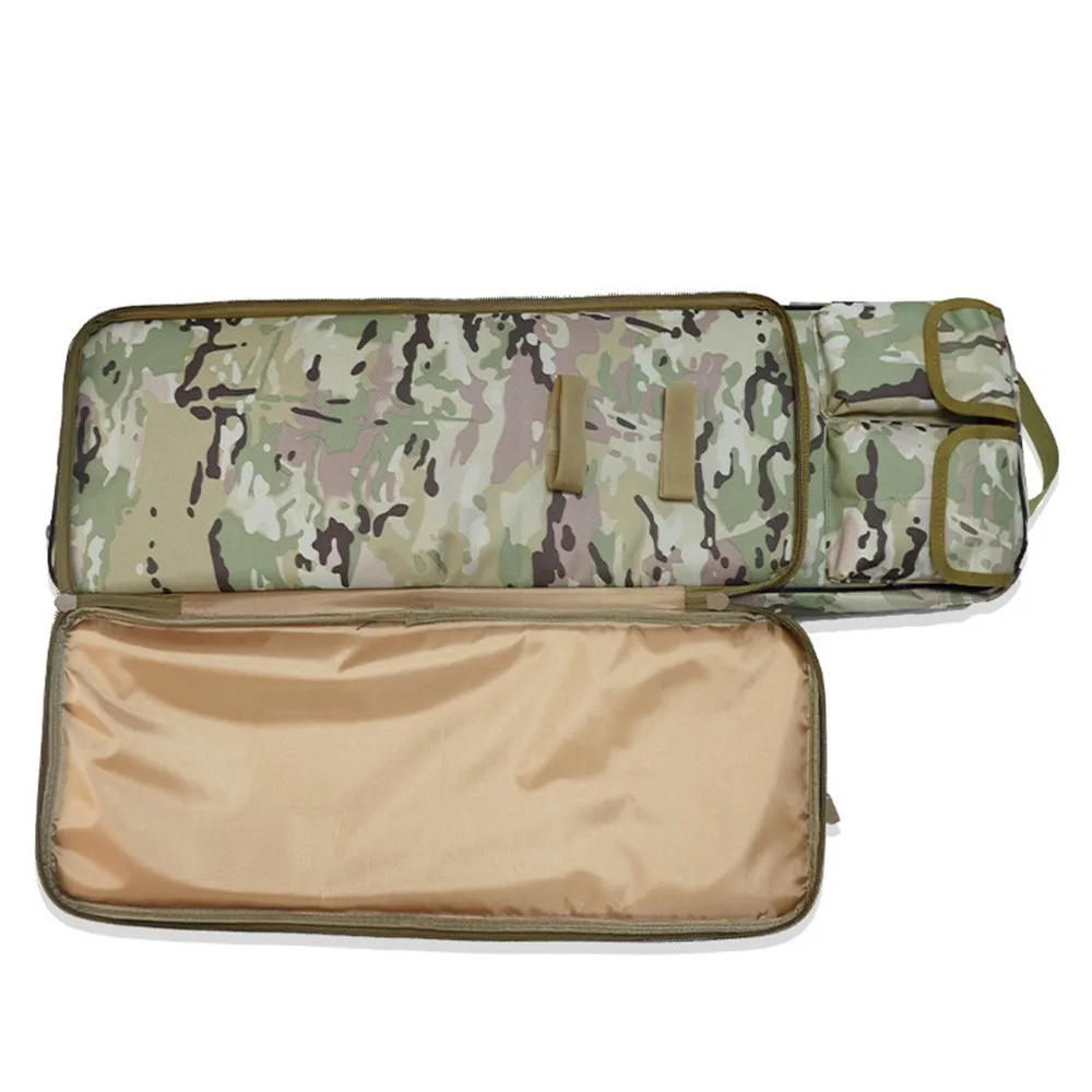 Ventilador militar ao ar livre sacos de ombro mochila arma vara pesca engrenagem armazenamento seguro bolsa viagem à prova dwaterproof água camuflagem pacote tático