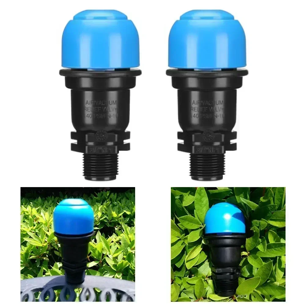 Air Release Valve 3/4 Inch Vacuum Relief Vent With NPT Thread For Irrigation Drainage System Corrosion-Resistant For Turf Garden