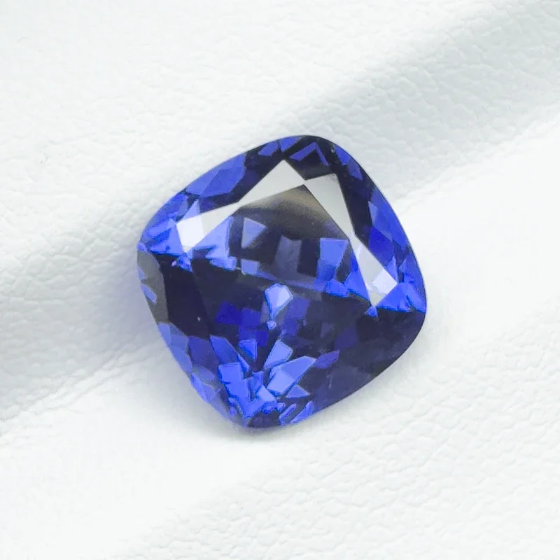 

Lab Grown Sapphire Square Cushion Royal Blue 10x14mm 6.1-6.25ct VVS1 Gemstone for Diy Jewelry Making Gift with AGL Certificate