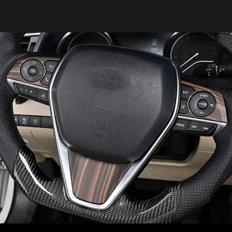 

For Toyota Avalon 2019 2020 2021 2022 Accessories Car Steering Wheel Frame Decoration Cover Trim Interior Styling