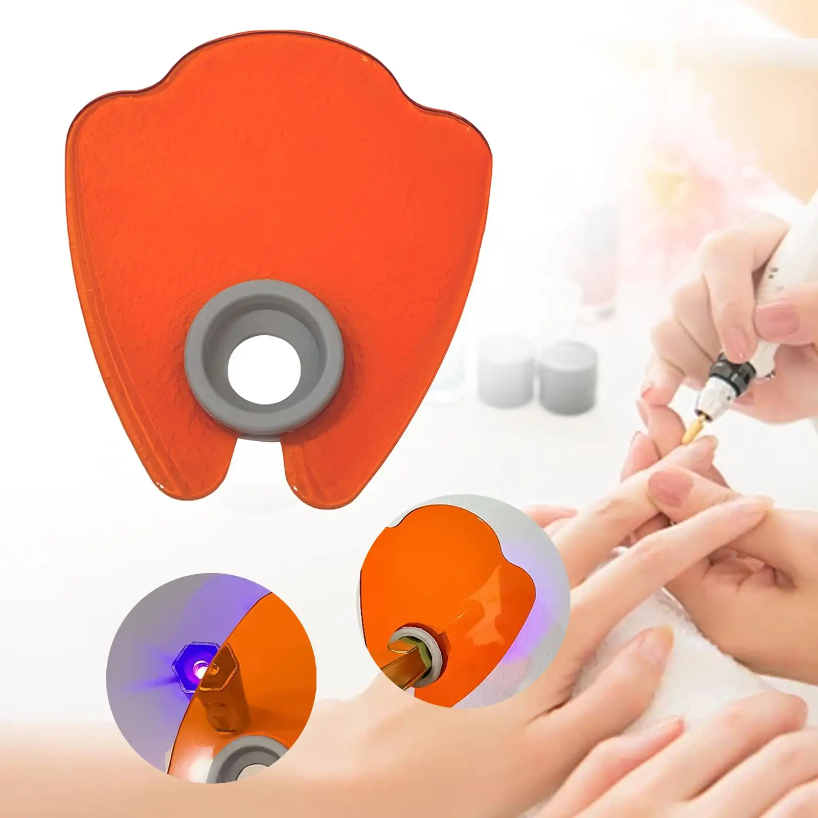 การป้องกันแผ่นโล่โคมไฟเล็บใช้งานง่ายบอร์ดบังแดดสําหรับบ้านร้านเสริมสวย