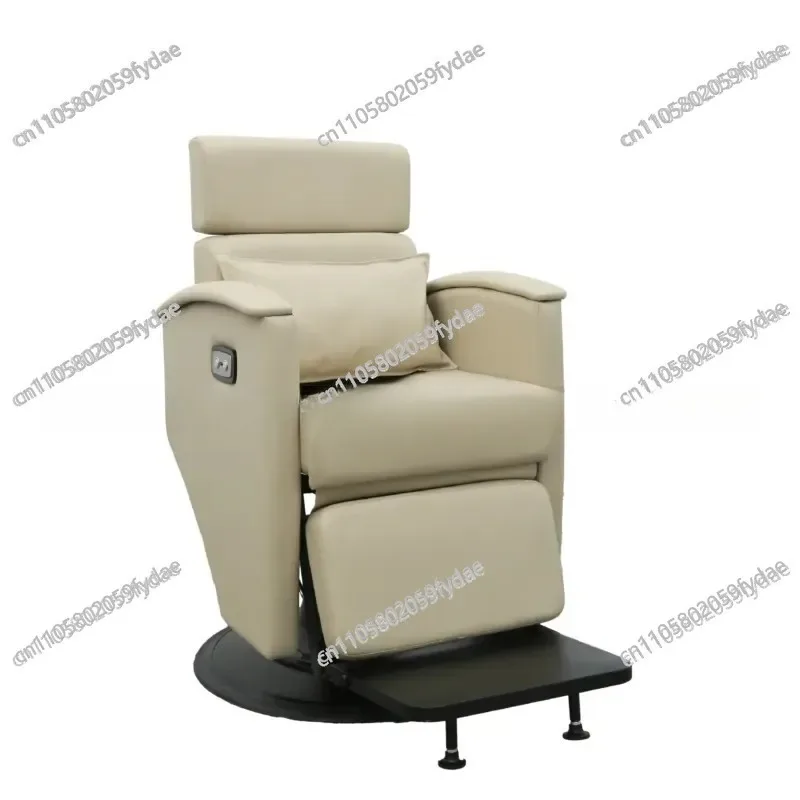 Electric Barber Chair Reclining, Scalp Care Barber Salon Barber Chair