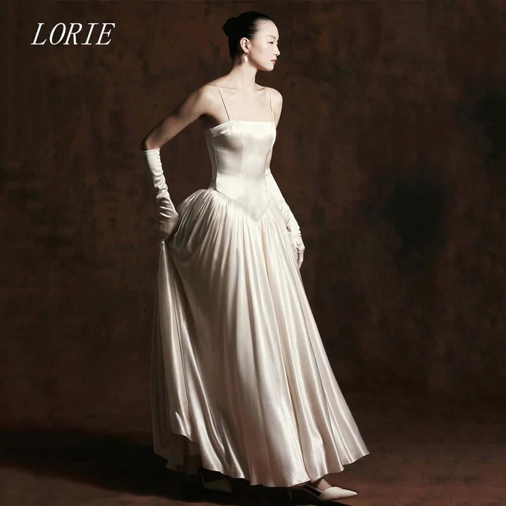 LORIE – robe de mariée droite de luxe, élégante, bretelles Spaghetti, Simple, sans bretelles, personnalisée, 2026