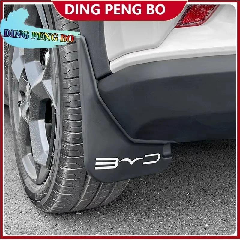 For BYD Seagull Dolphin Mini 2026- 2023 Car Mudguards Plastic Fender Cover Flares Splash Guard Exterior Mud Flaps Accessories