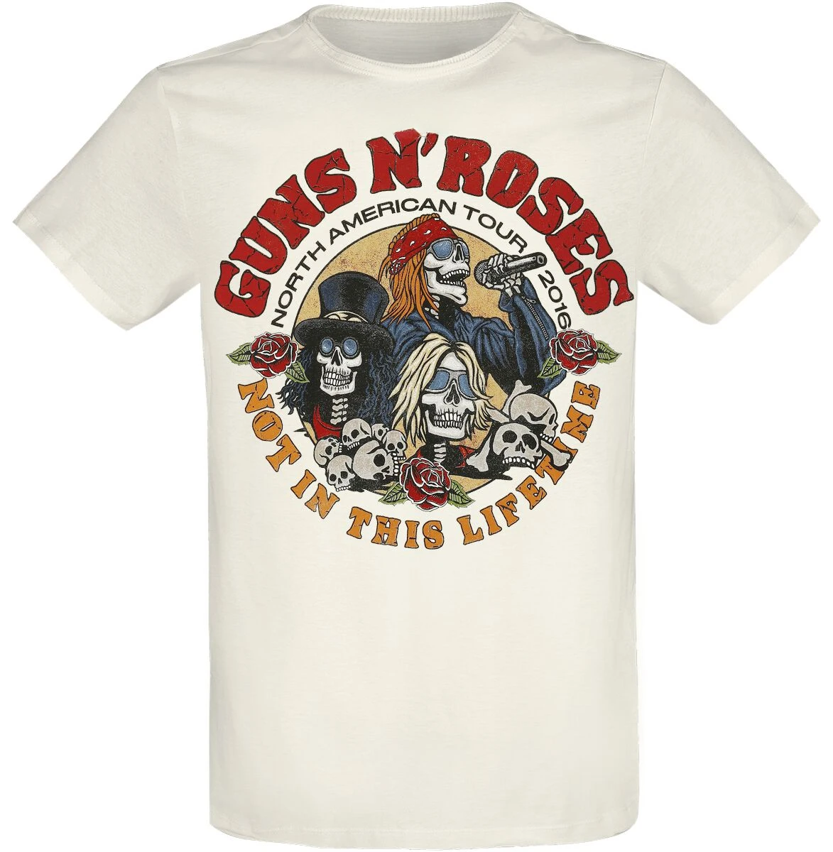 1991 Illusion Guns N' Roses T-Shirt für Männer und Frauen, Metal-Rock-Band-Grafik-T-Shirt, 100 % Baumwolle, Sommer-Streetwear-Top – Detail 5