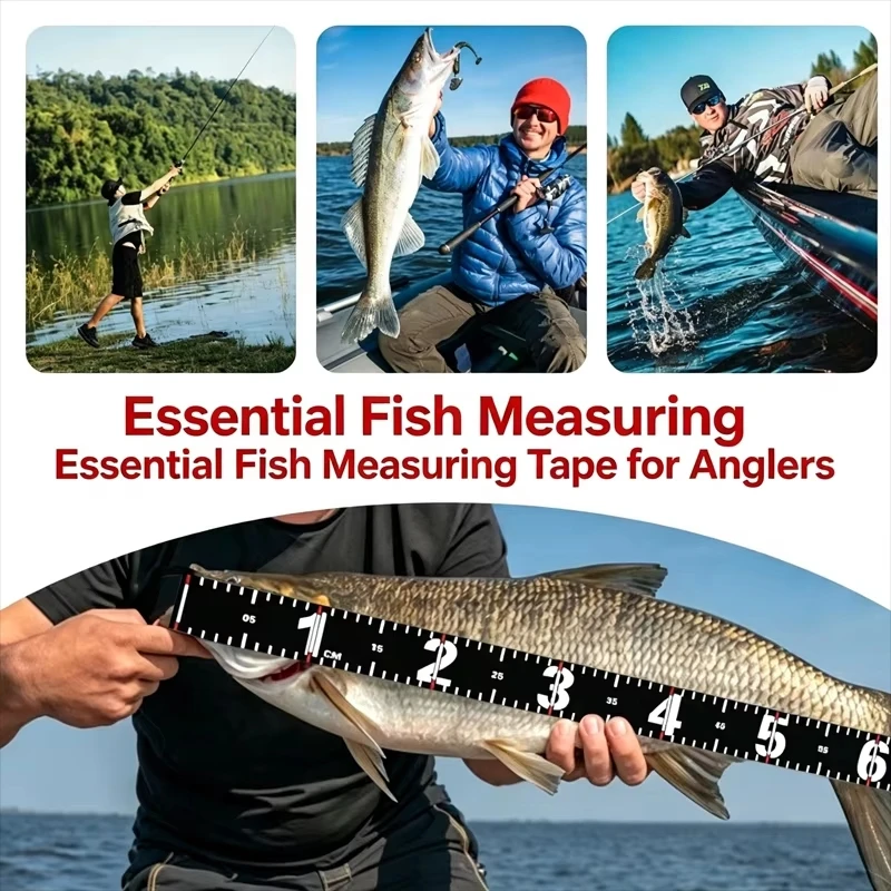 Auto Retractable Fishing Ruler Waterproof PVC Measuring Tape for Pike Bass Trout Catch Measurement Tool Portable Kayak Gear