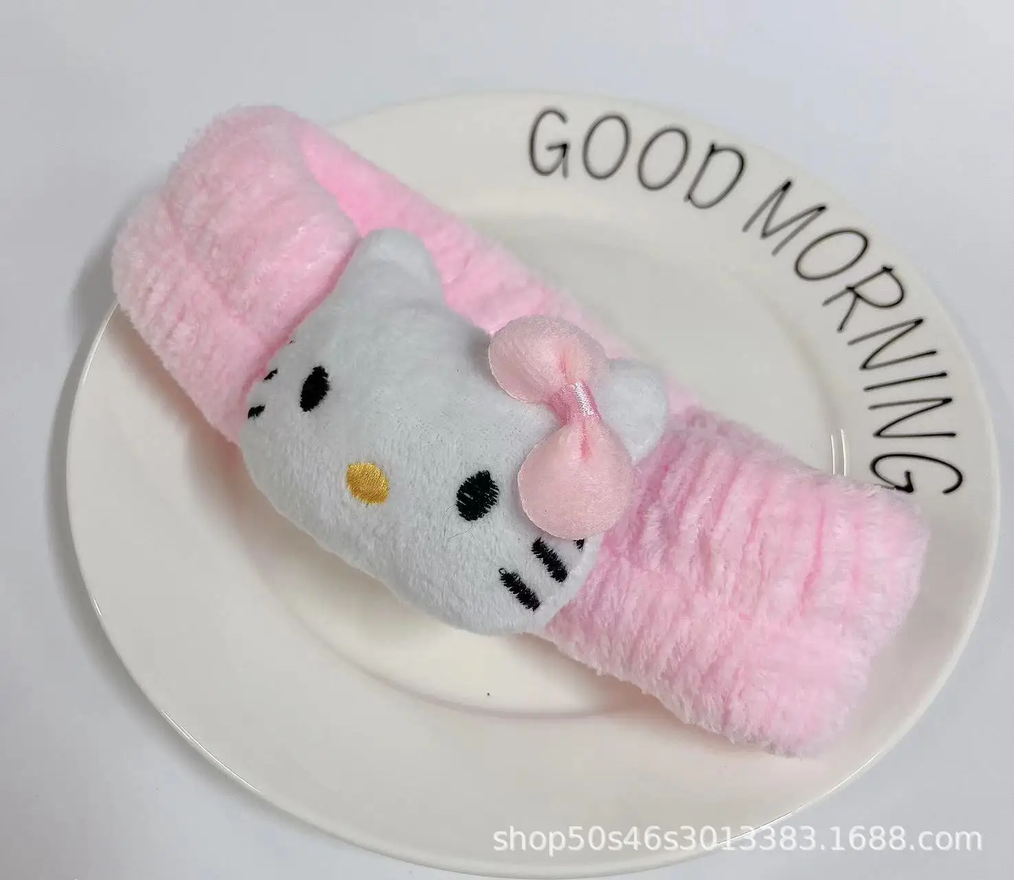 Повязка на голову Sanrio с рисунком для женщин, повязка для мытья лица, модные аксессуары для волос для девочек