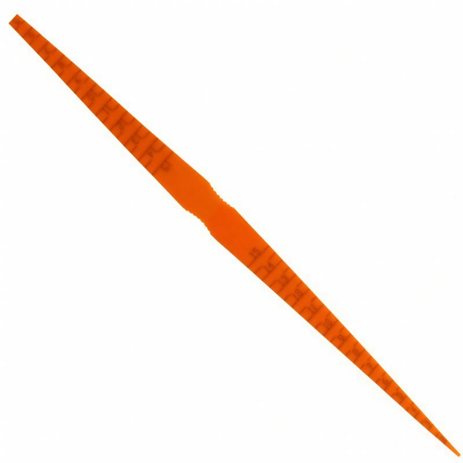 Auto Spacing Ruler 253mm Length Orange Graduated Gauge for Door Hood and Panel Gap Adjustment