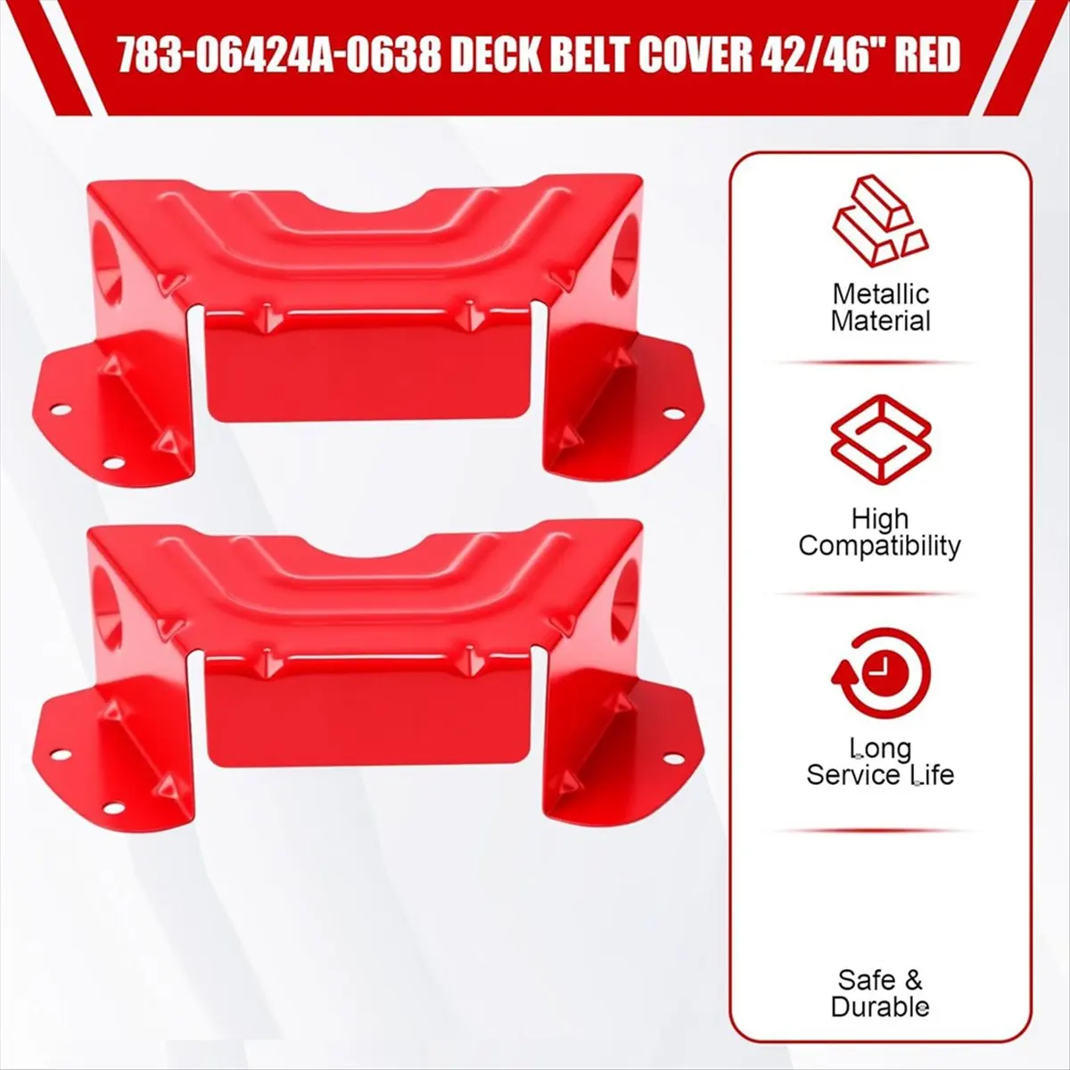 2 Pack Deck Belt Cover 42