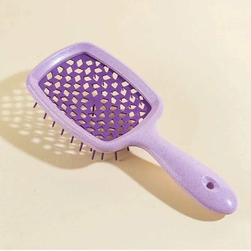 Ampla dentes pentes de almofada de ar para mulheres, couro cabeludo massagem pente, escova de cabelo, ferramenta cabeleireiro, esvaziamento