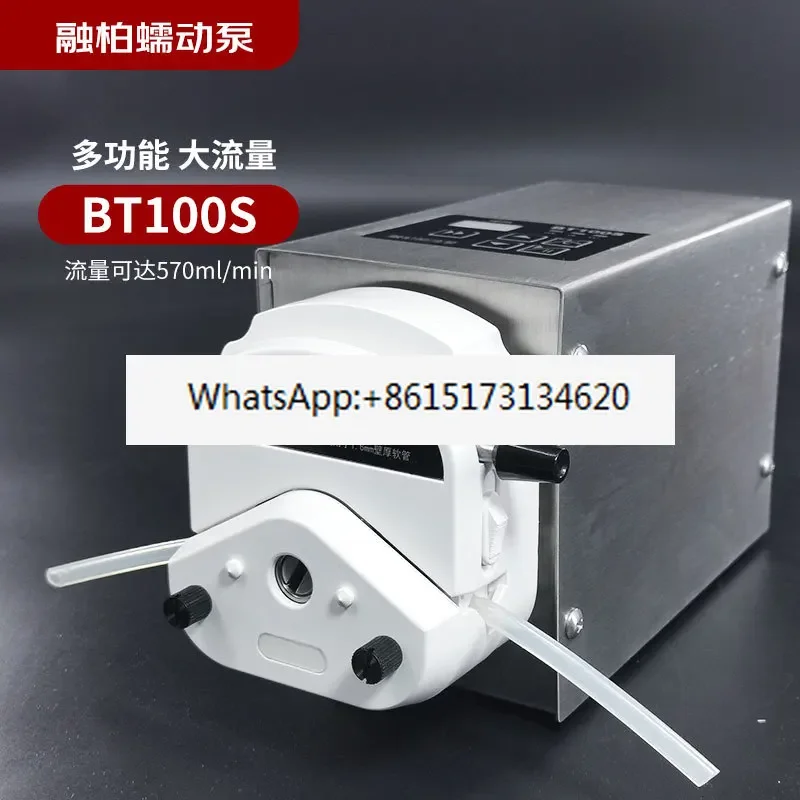BT100S Large Flow Peristaltic Pump Laboratory Metering / Multi-head Corrosion Resistant Stainless Steel Industrial Feeding Pump
