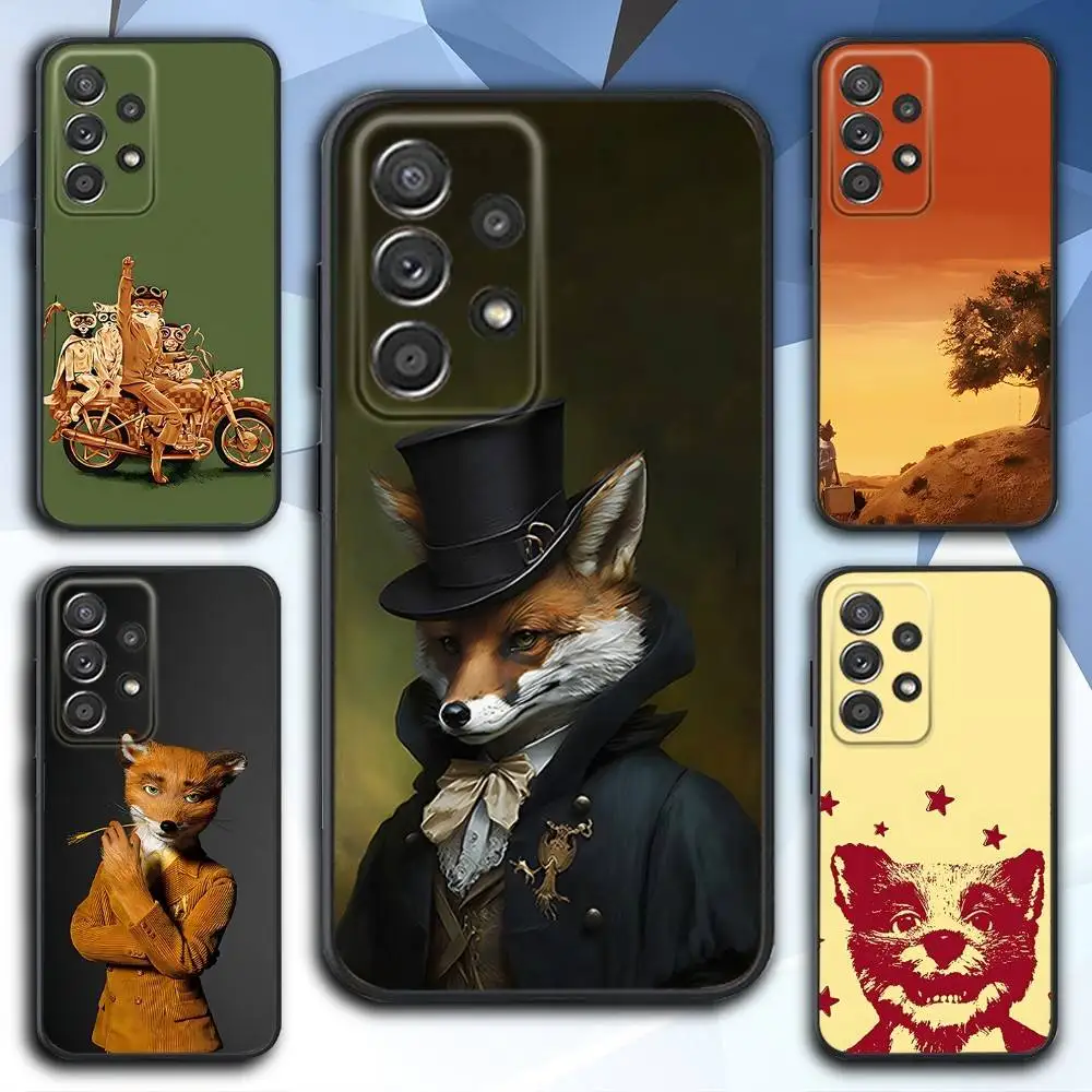 

Чехол для телефона F-FantasticS Mr F-Fox для Samsung S 25,24,23,22,30,21,10,9,Ultra,Plus,Lite,FE,4,5 G, мягкий черный чехол