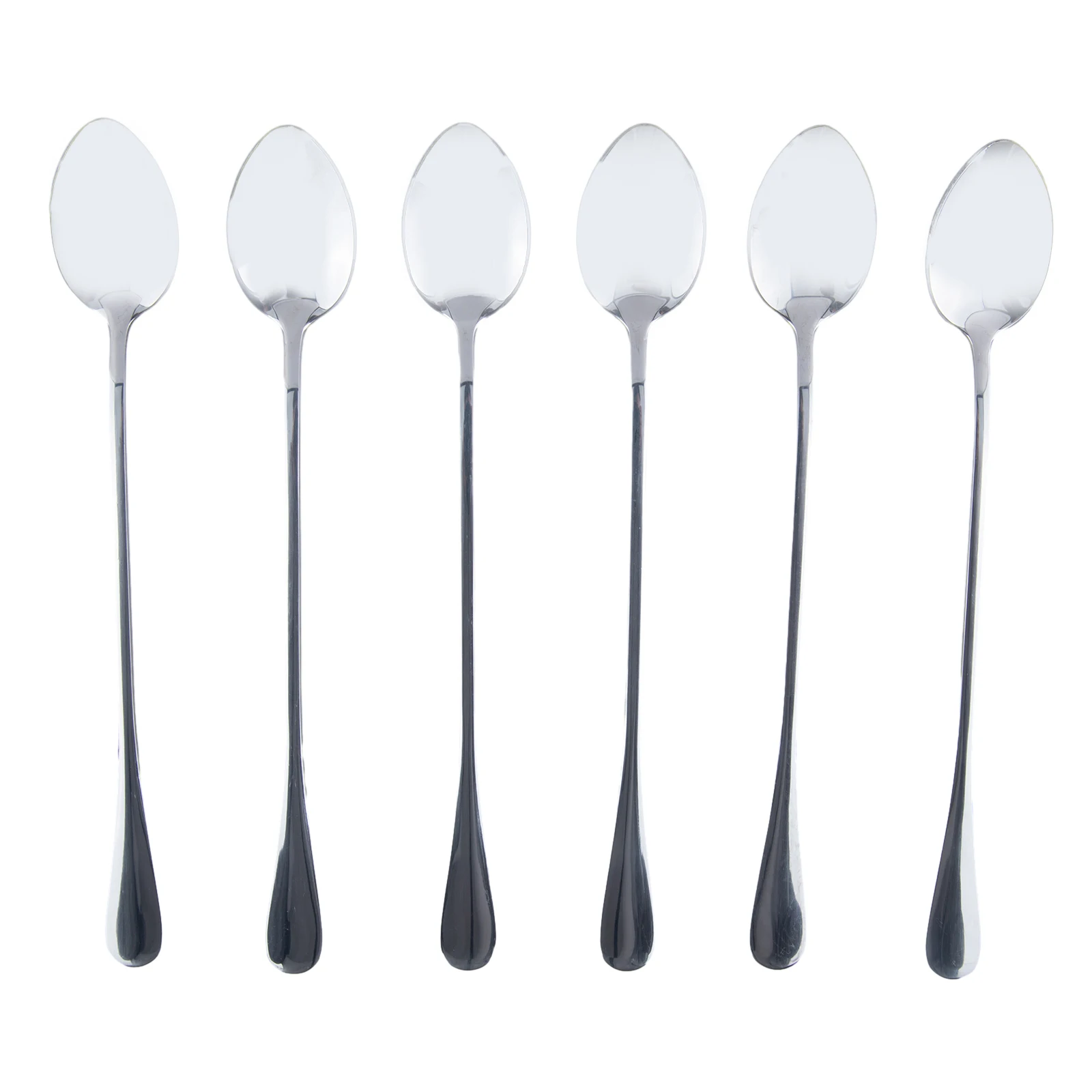 Household Stainless Steel Spoon Set of 6 Suitable for Ice Tea Coffee Soup Chili Ravioli Cereal and Dessert Preparation