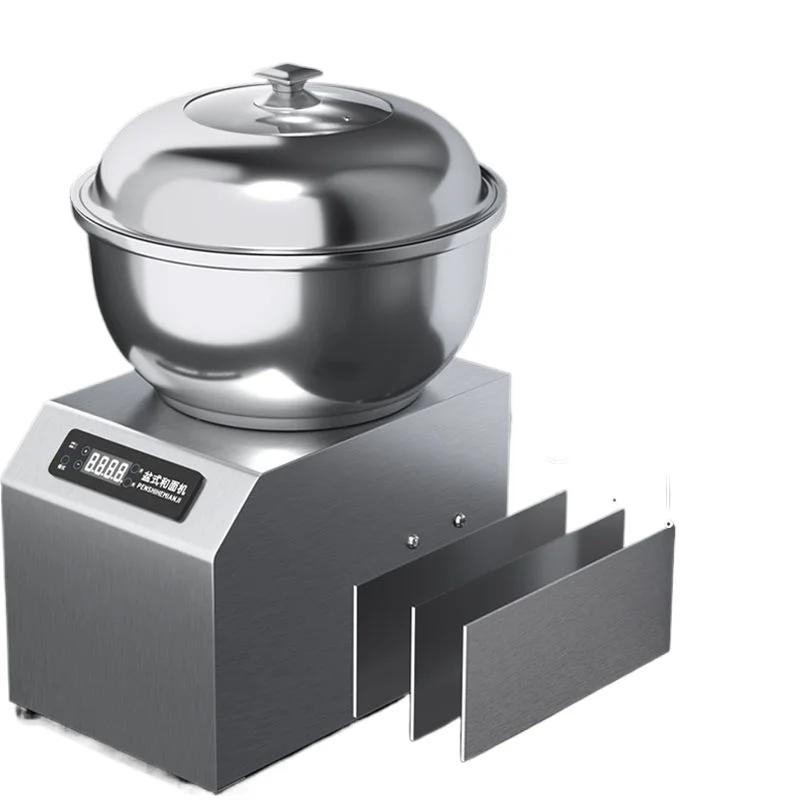 Electric stainless steel basin dough mixer, large capacity, fully automatic, multi-functional
