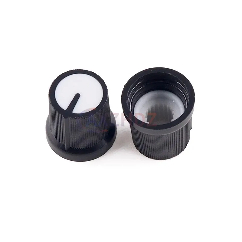 20PCS 15*17mm WH148 AG3 전위차계 노브 캡 AG3 플라스틱 노브 직경 6mm 플럼 핸들 노란색 주황색 파란색 흰색 빨간색