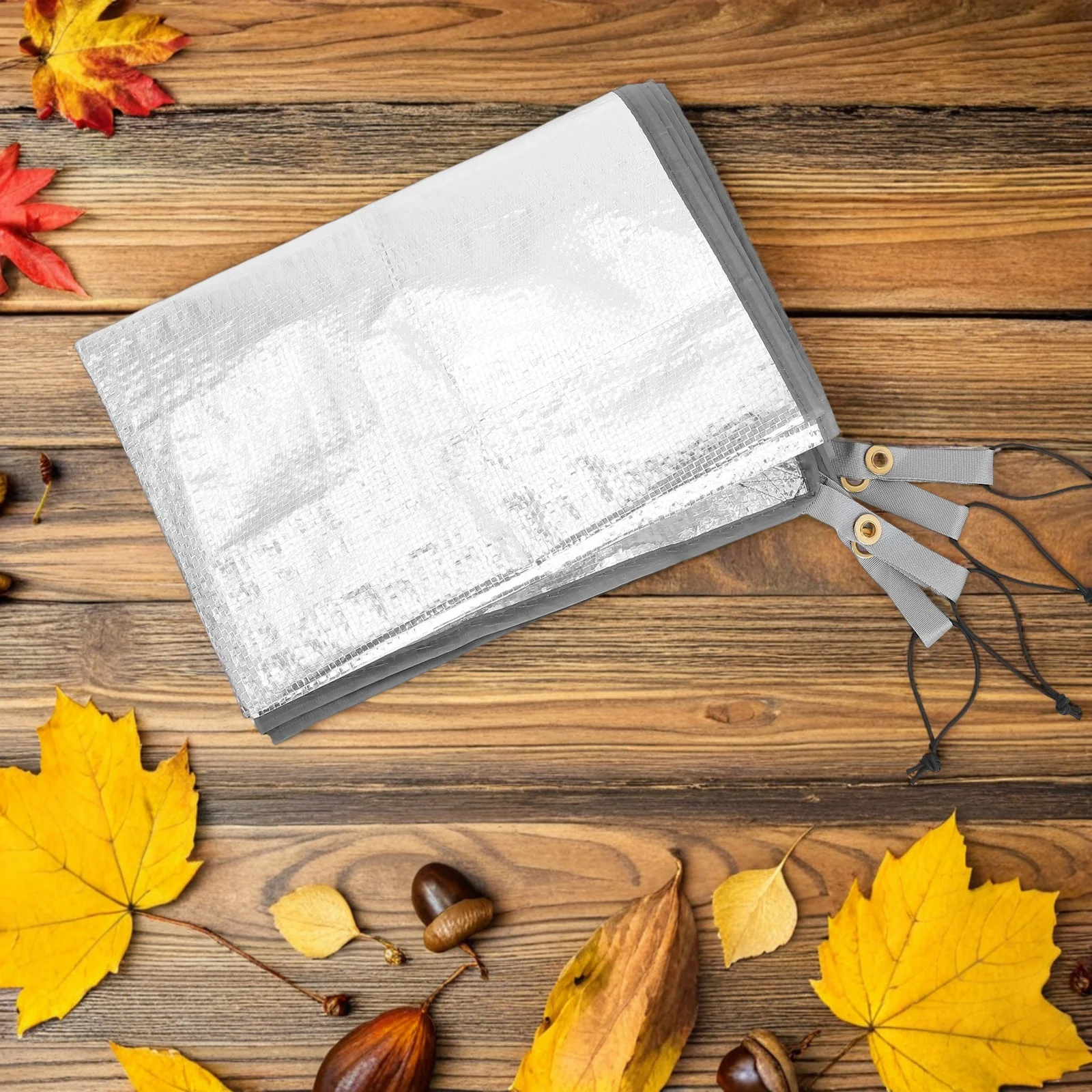 

Picnic Mat: Thickened Pe Waterproof With Double-Sided Aluminum Foil For Camping Beach Hiking Portable Moisture-Proof