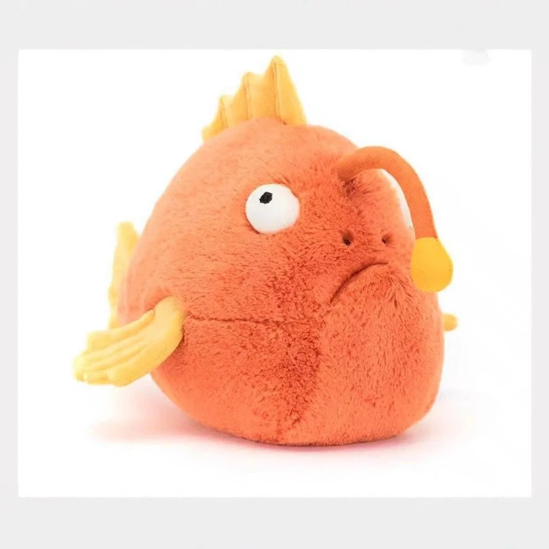 

Милая оранжевая рыбка-фонарь, плюшевая игрушка, милая и мягкая настольная декоративная кукла-рыба в качестве фестиваля, подарка на день рождения и Рождество