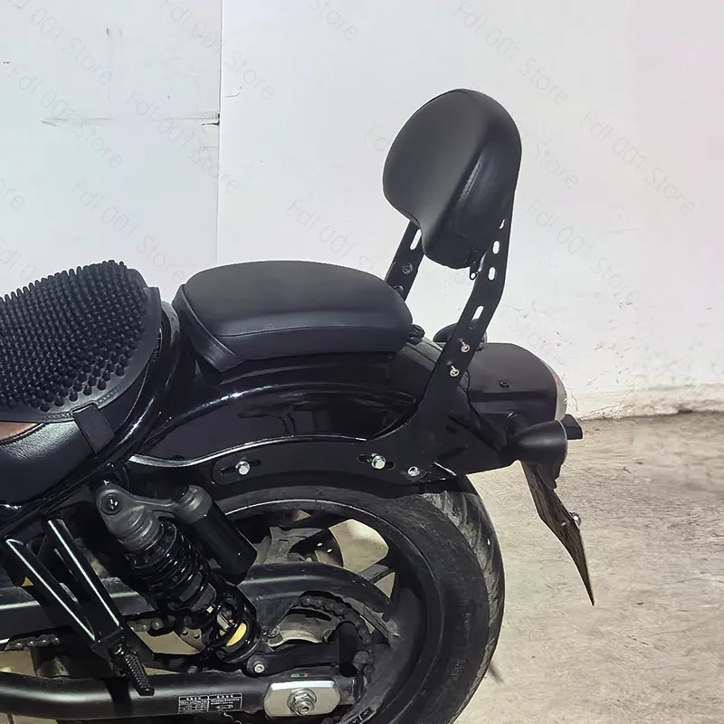 Motorcycle Rear Luggage Rack Sissy Bar Backrest Tail Box Bracket Kit for Rebel CM1100
