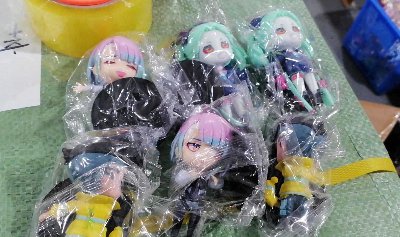 6 stks/1 set Anime Cyberpunk: Edgerunners Figuur David Martinez Lucy Rebecca Figuur Speelgoed Gift Acton Figuur Set Pop