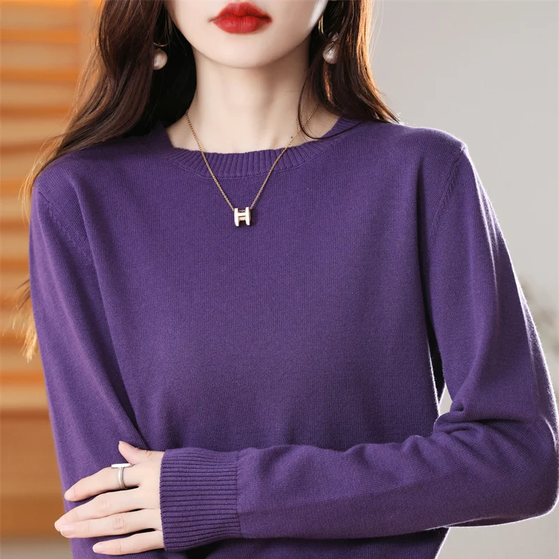 

Half Turtleneck Sweater Bottoming Shirt Women's Cotton Autumn And Winter New Style Loose All-Match Thickened Slim Knitted Top