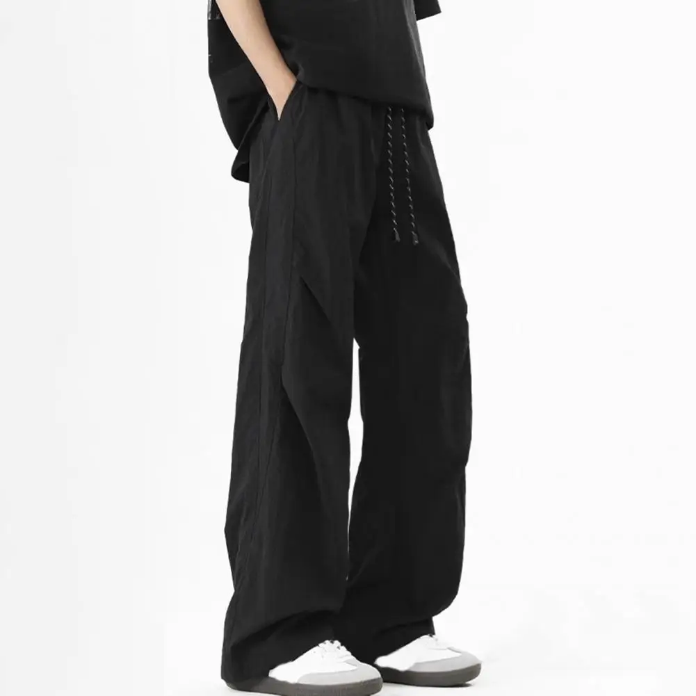

2025 Men's Baggy Pants American Paratrooper Casual Pants Spring And Summer Fashion Work Pants, Straight Leg Loose Sports Pants