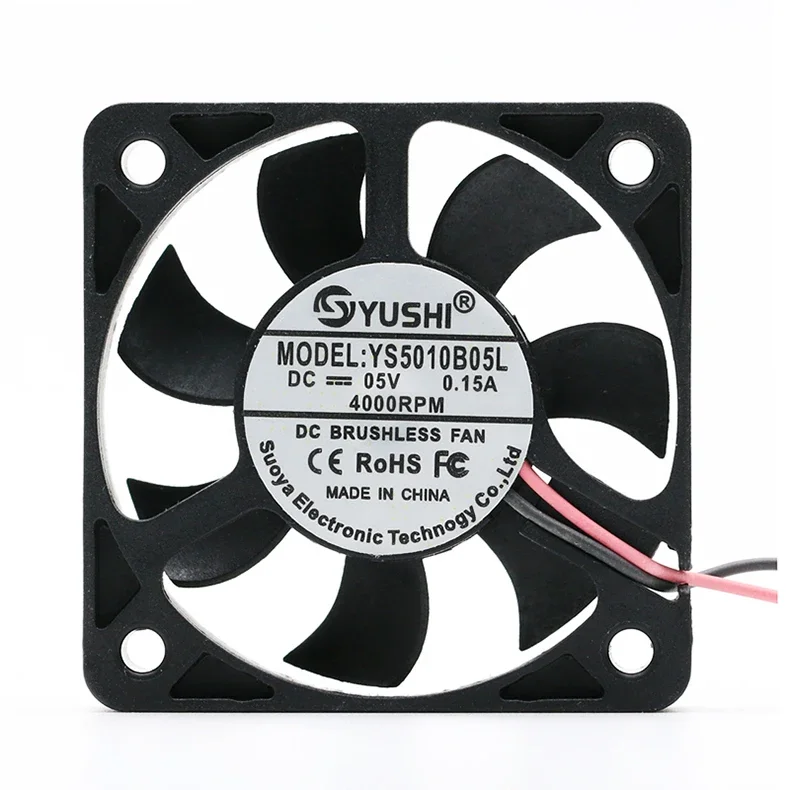 50x50x10mm doble bola alto volumen de aire ultrafino 5V enrutador amplificador de potencia decodificador óptico gato ventilador de refrigeración USB