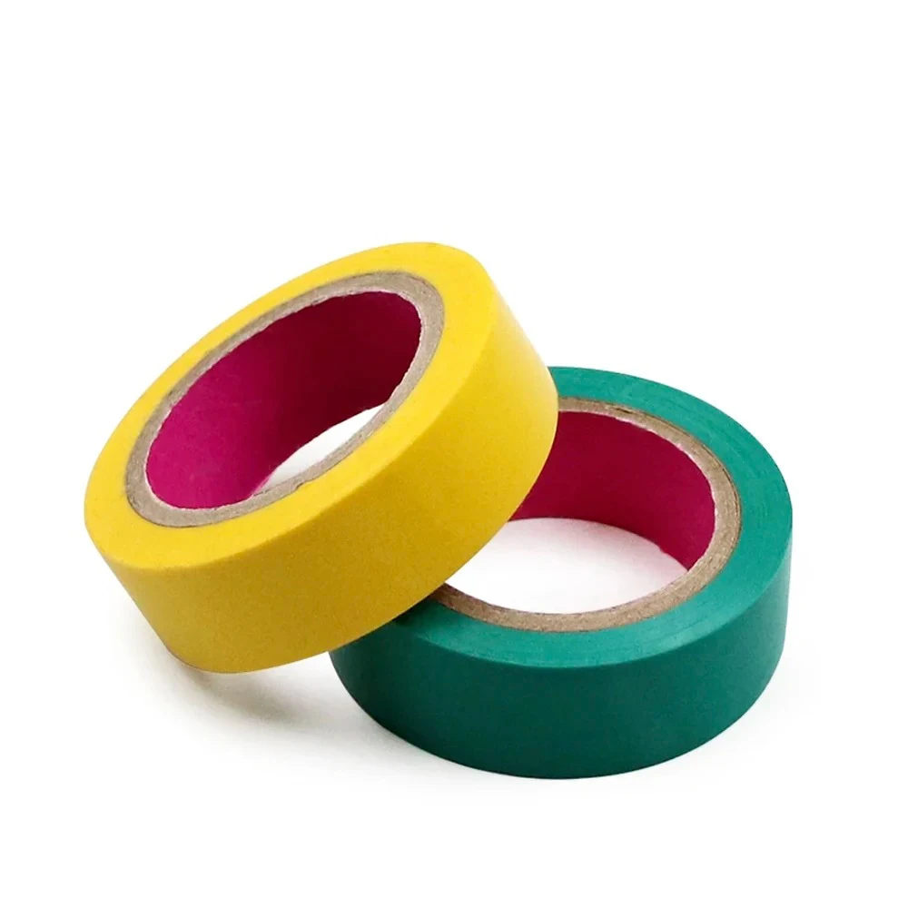 Color Electrical Tape PVC Wear-resistant Flame Retardant Lead-free Insulating Waterproof Eletrician White Black Red Blue Green