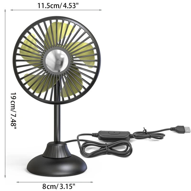 مروحة مكتب خرطوم صغير مروحة صغيرة USB قابلة للشحن 4.5 بوصة التخييم مروحة سيارة مروحة التبريد للصيف داخلي في الهواء الطلق انخفاض الشحن