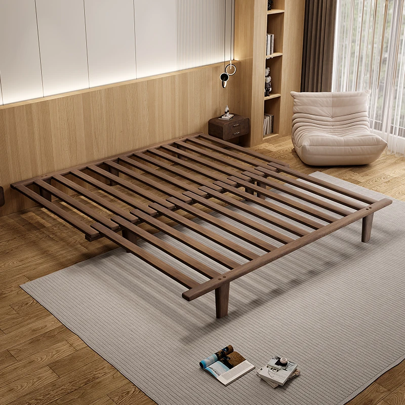 

Retractable row skeleton bed foldable sofa pull-out frame bedroom study solid wood renovation expansion bay window