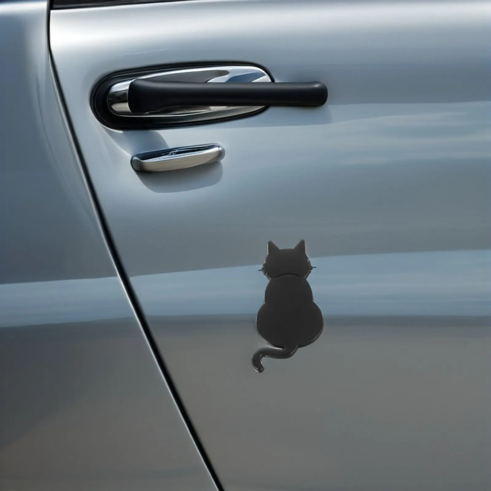 

Metal Cat Car Badge Sticker Elegant Stylish Waterproof Weatherproof Vehicle Decoration for Auto Motorcycle Ev Exterior