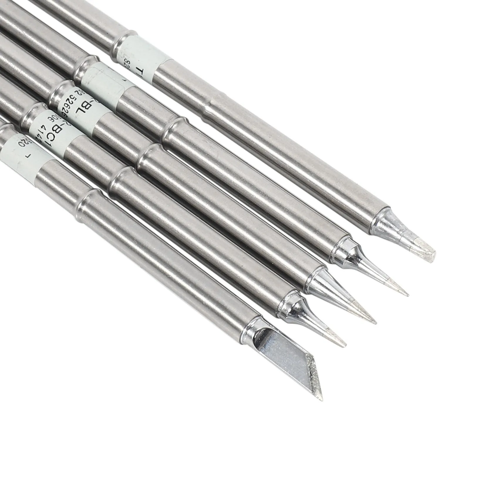 A36T-5 Pcs T12 Series Solder Iron Tips For Hakko FX951 BAKON 950D Soldering Station