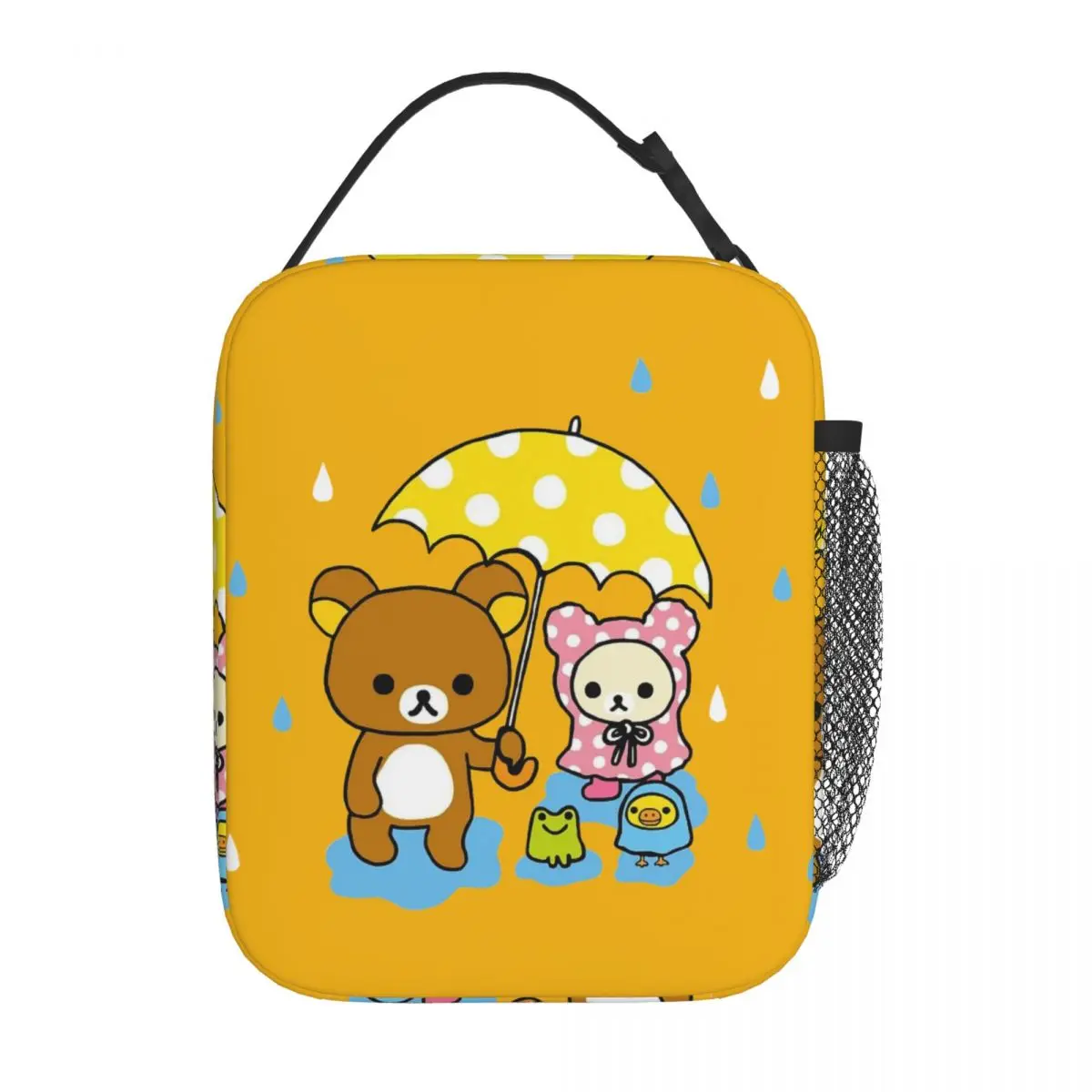 Rilakkuma And Korilakkuma Rain Accessories Insulated Lunch Bag For Work Storage Food Boxes Portable Cooler Thermal Lunch Boxes