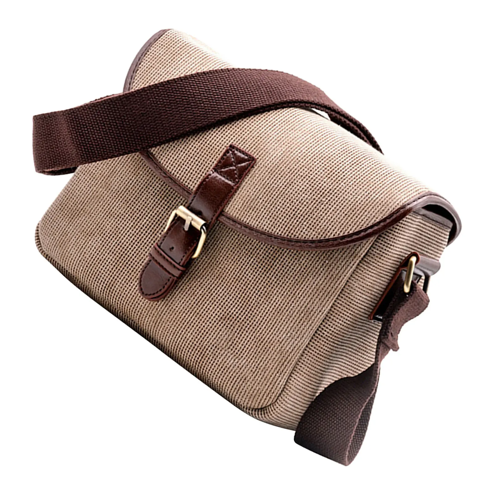 

Lens Storage Bag Canvas Dslr Pouch Shockproof Storage For Lens Portable Photography Accessory Crossbody Bag