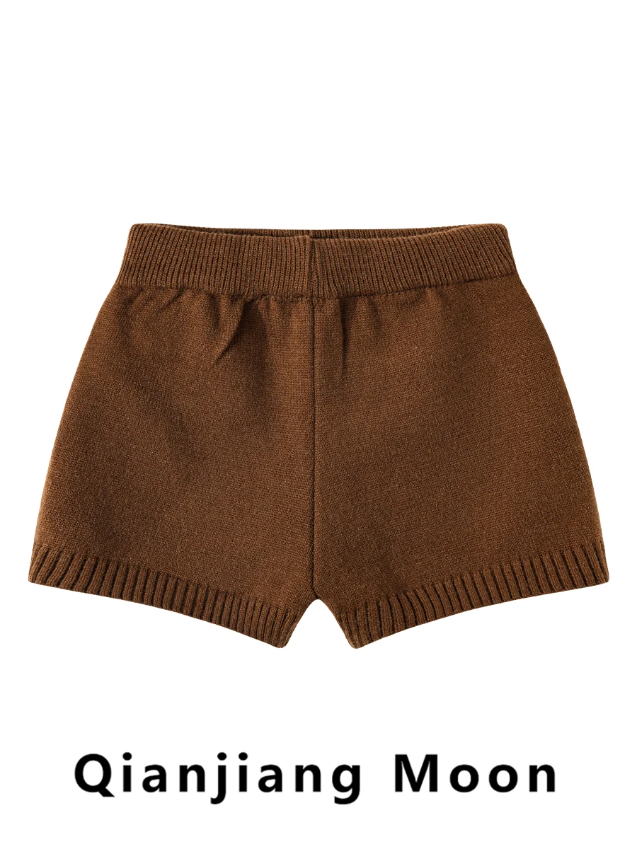 Retro gebreide wijde pijpen wikkel rond broek dames vroege herfst 2025, nieuwe kleine maat afslankende losse veelzijdige ort broek