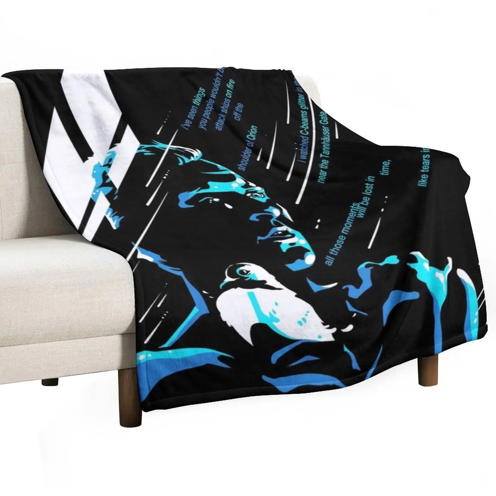 

like tears in rain Throw Blanket Extra Large Throw Hair Decorative Sofas Baby Blankets