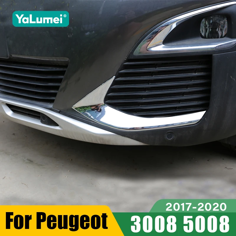 

Для Peugeot 3008 5008 GT 2017 2018 2019 2020 автомобильная передняя противотуманная фара, накладка на брови, внешние аксессуары