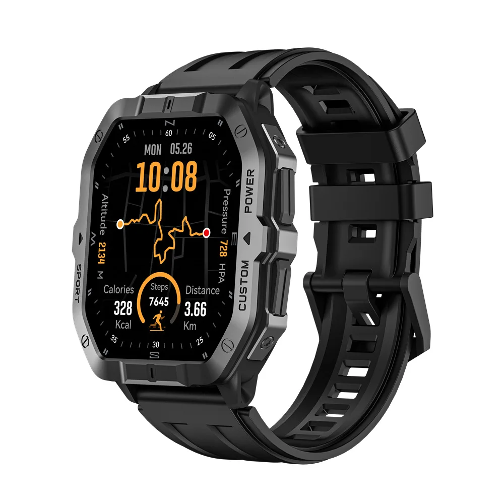 C32 Pro Smart Watch GPS Positioning Compass Outdoor Sports Smartwatch Dynamic Heart Rate Blood Oxygen Monitor for Android iOS