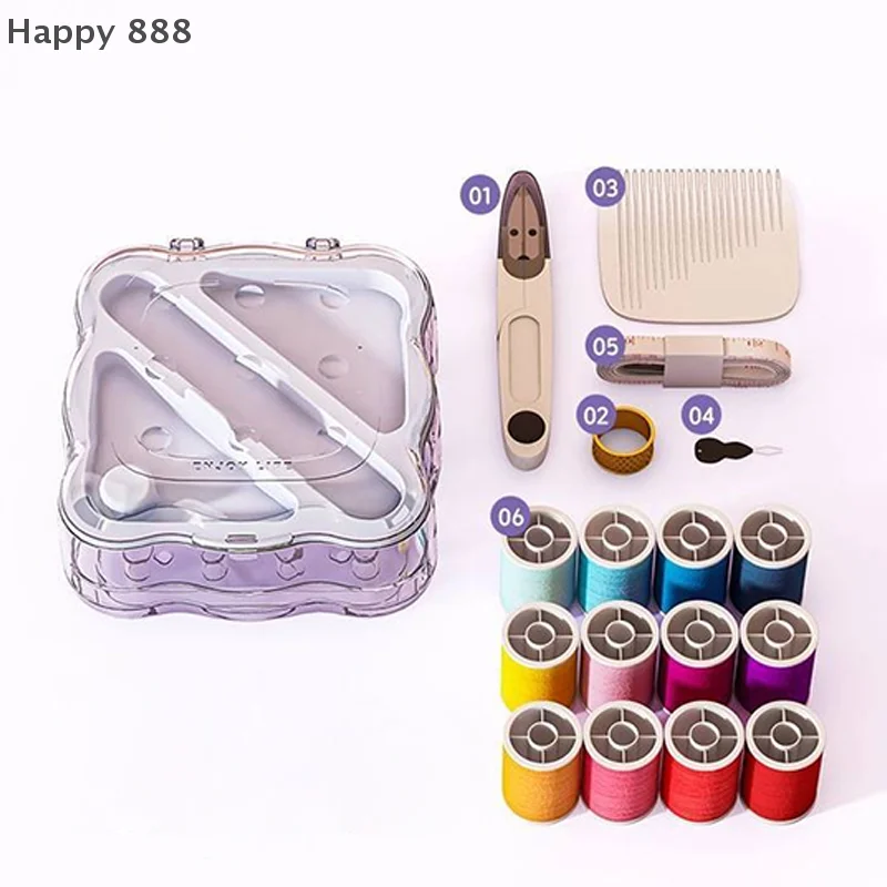 

Portable Professional Sewing Box Kit – Includes Needles, Scissors, And Accessories For Home, Travel, And DIY Sewing Projects