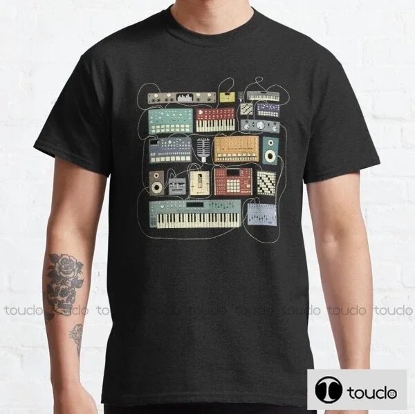 New Electronic Musician Synthesizer And Drum Machine Dj Hot Sale Clown T Shirt Men/Women Printed Terror Fashion T-Shirts