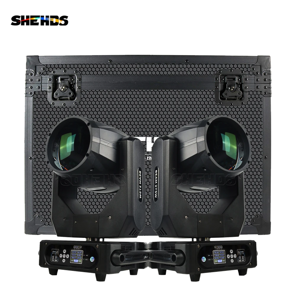 SHEHDS HOT 275W Beam Moving Head Lighting With Flight Case 16CH 14 Kind Of Color Effect for DJ Disco Bar Wedding