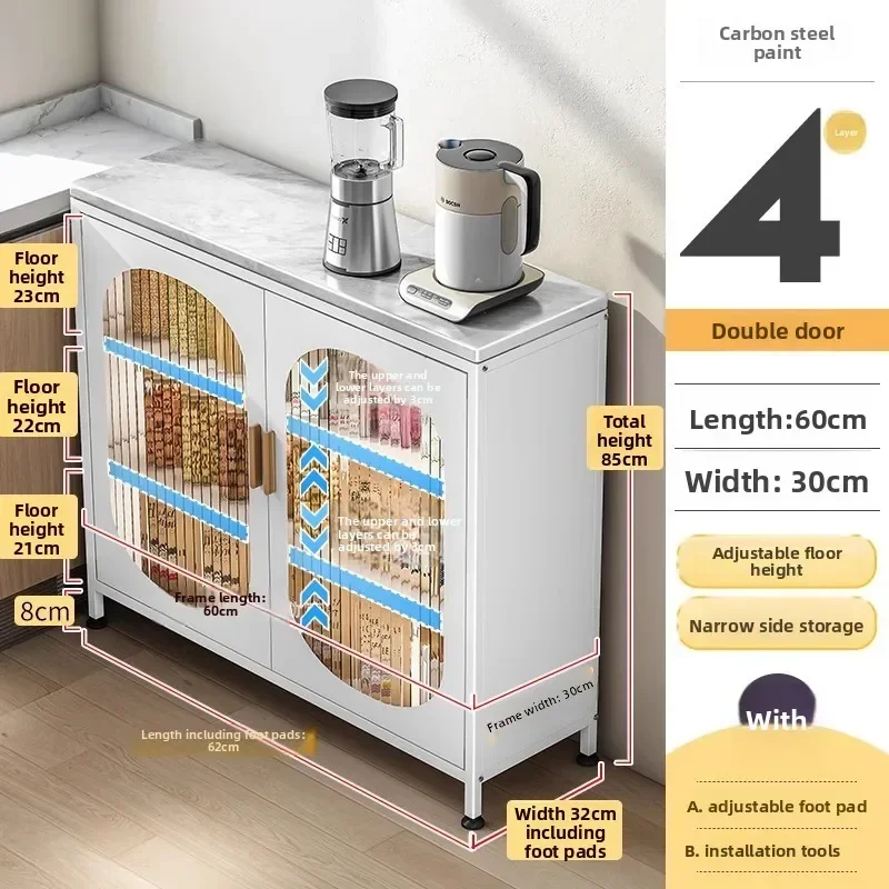 Slate Kitchen Rack Extremely Narrow Side Cabinet Thin Cabinet Crack Dining Side Cabinet Floor-to-ceiling Storage Storage Cabinet