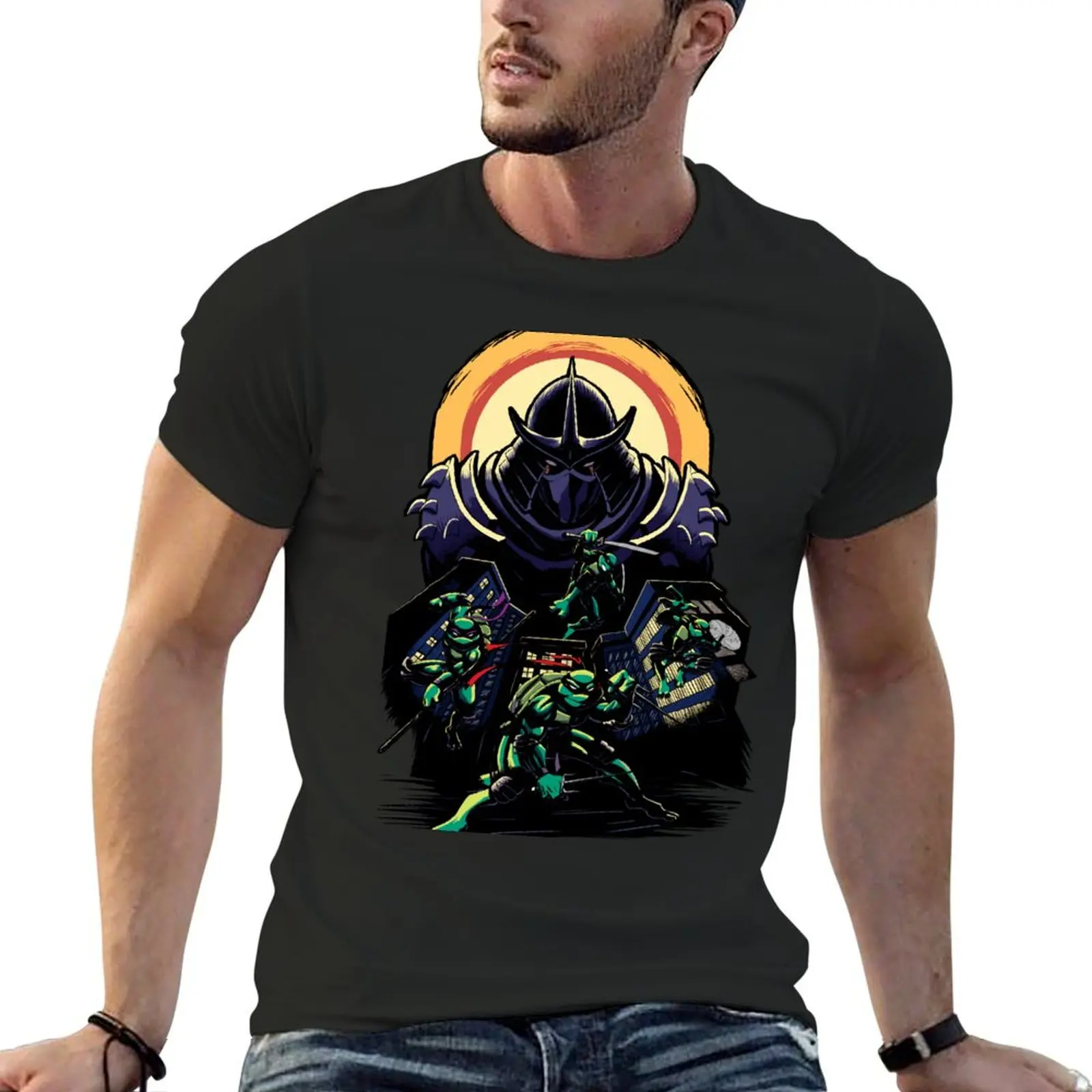 

Ninja Destiny: The Epic Showdown with the Shredder! T-Shirt quick-drying graphic t shirt vintage men clothing