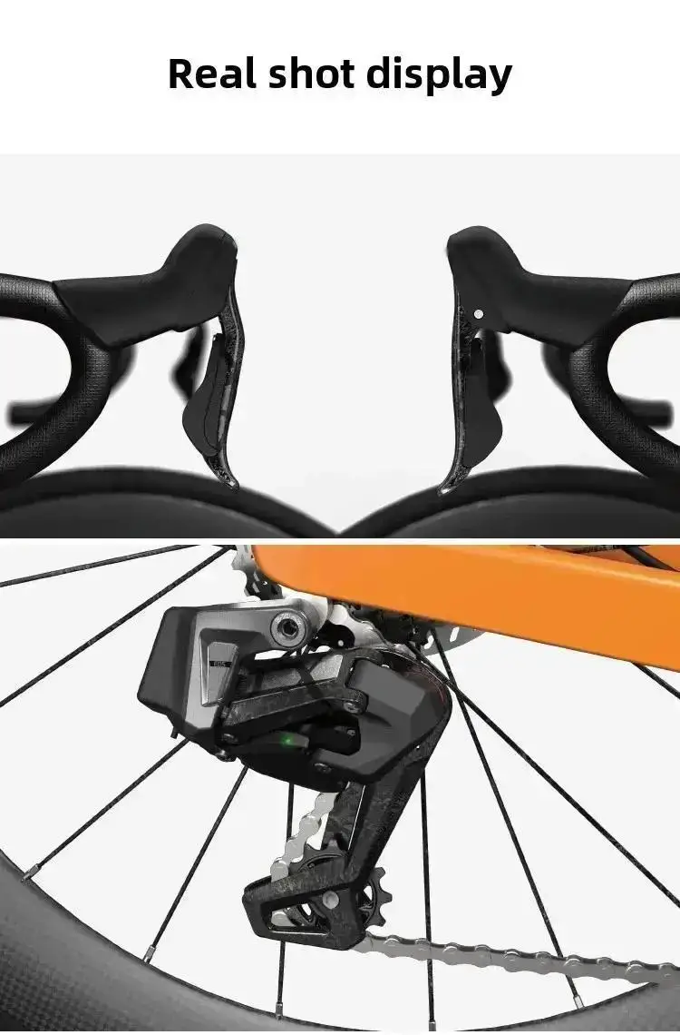 WHEELTOP EDS TX Drahtloses Elektronisches Rennrad-Gruppenset 2x7-13 Gang Carbon/Aluminium Schalthebel Felgen-Scheibenbremse Vorder- und Hinterradgetriebe – Detail 7