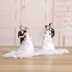 Cake Toppers Dolls Bride And Groom Figurines Funny Casamento Wedding Cake Toppers Stand Topper Decoration Supplies