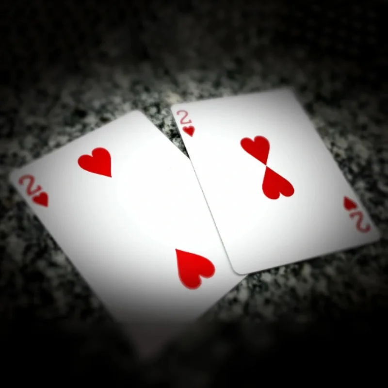 Close Up Magic Tricks Linked Hearts By J.C Magic Illusions Professional Magician Poker Card Magic Props Street Bar Trick Funny
