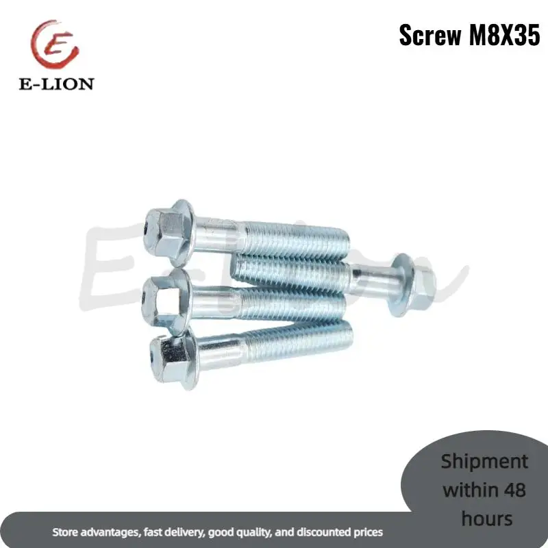 8x35 Lower Bracket Screw Hex Flange High-Strength Flange Bolt scooter