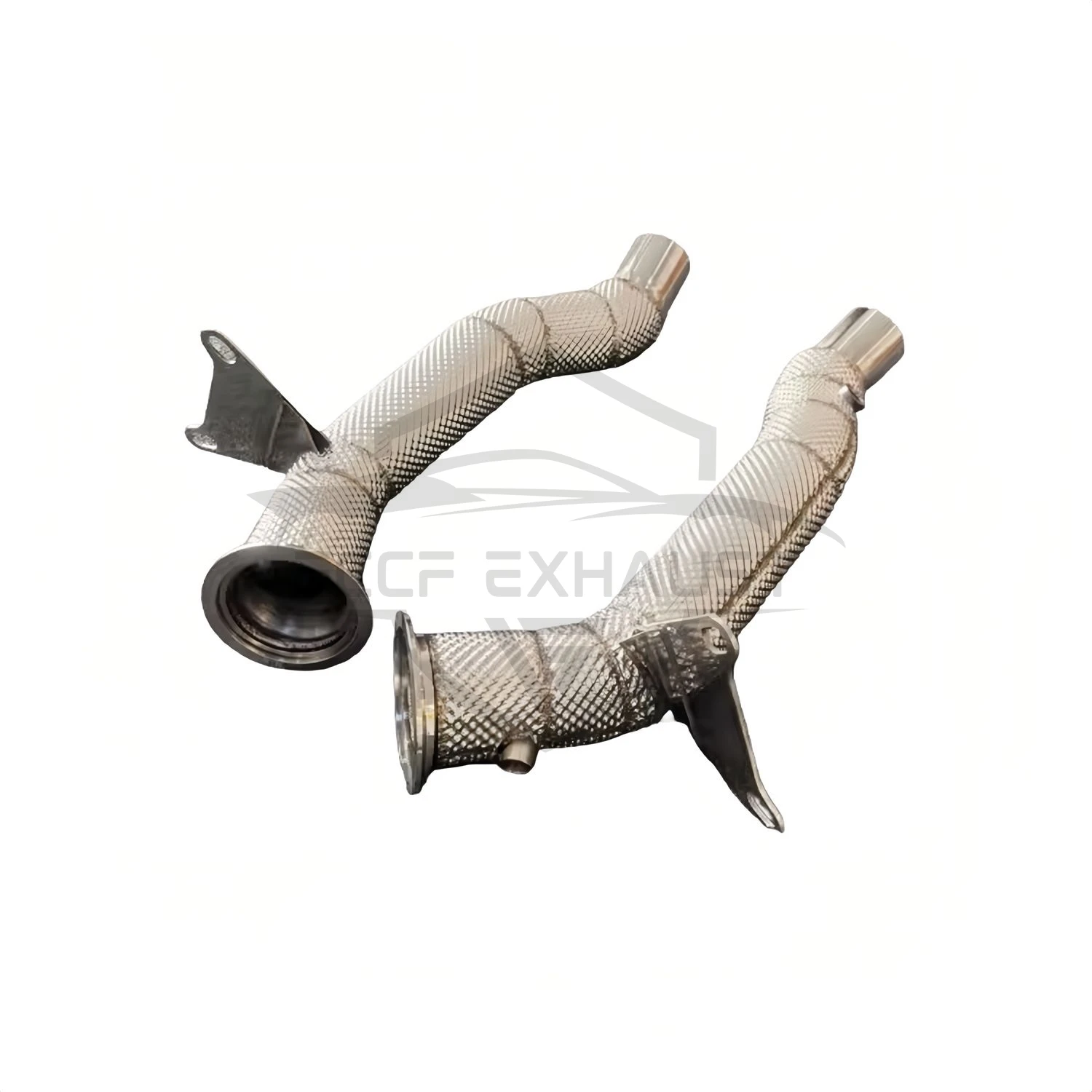 

Sporty Stainless Steel Sports Downpipe With Heat Shield For Ferrari 458 Aggressive Exhaust Sound High Flow Performance Upgrade